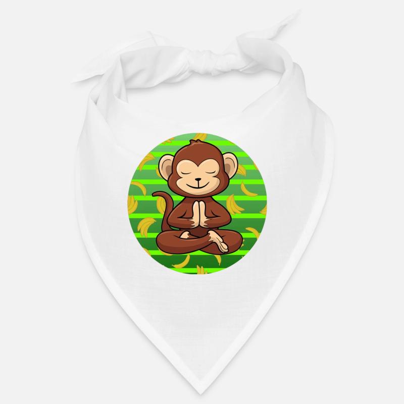 Yoga Monkey Zoo Om Méditer Bandana