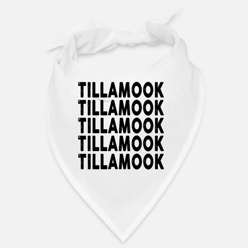 Tillamook County Oregon Regenbogen Textdesign Bandana