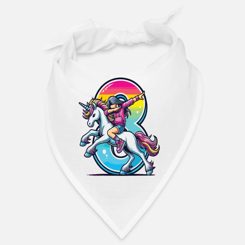 Birthday 8 Years Unicorn Dab Bandana