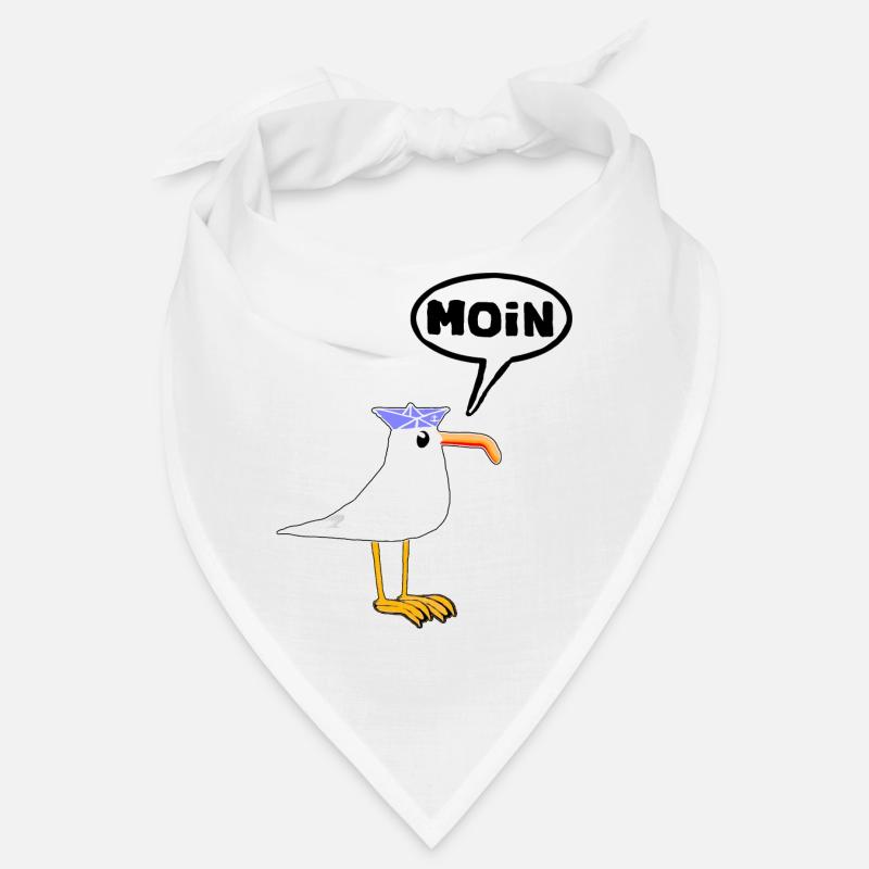 Moin Möwe Gummistiefel Stiefel Sprechblase Bandana