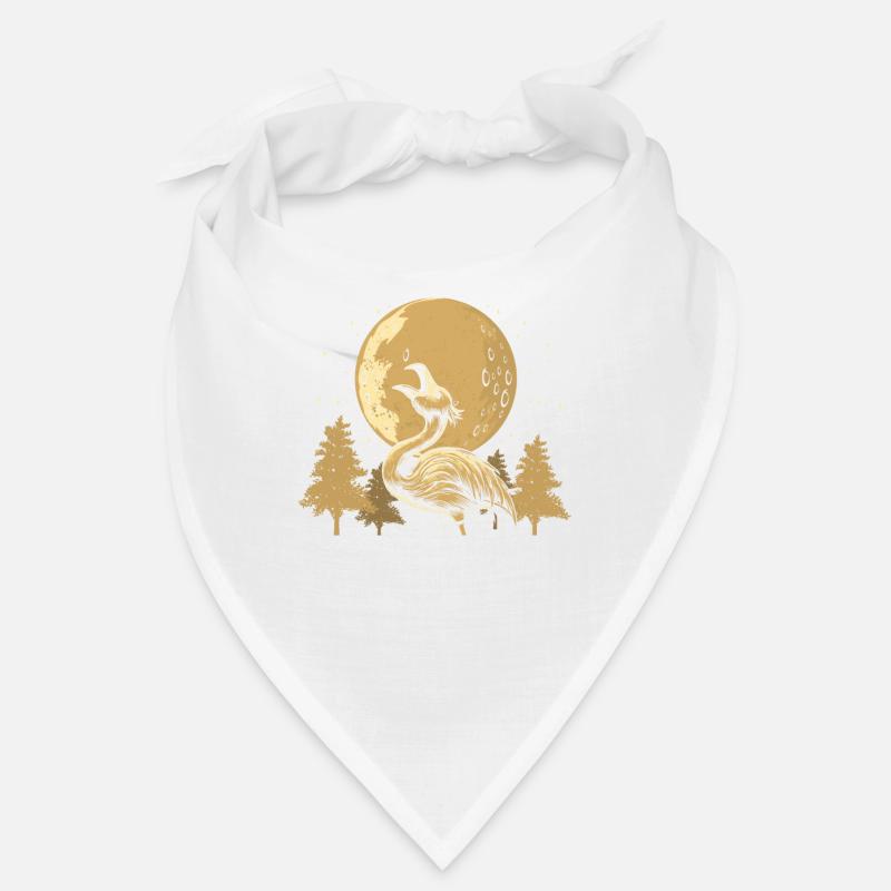 Flamingo Moon Howling Bandana
