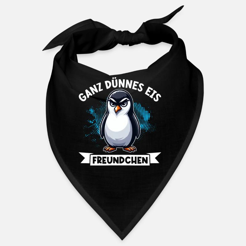 Ganz Dünnes Eis Freundchen Lustiger Pinguin Bandana