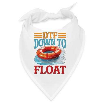 DTF Down To Float - Bandana - Weiß - Vorne