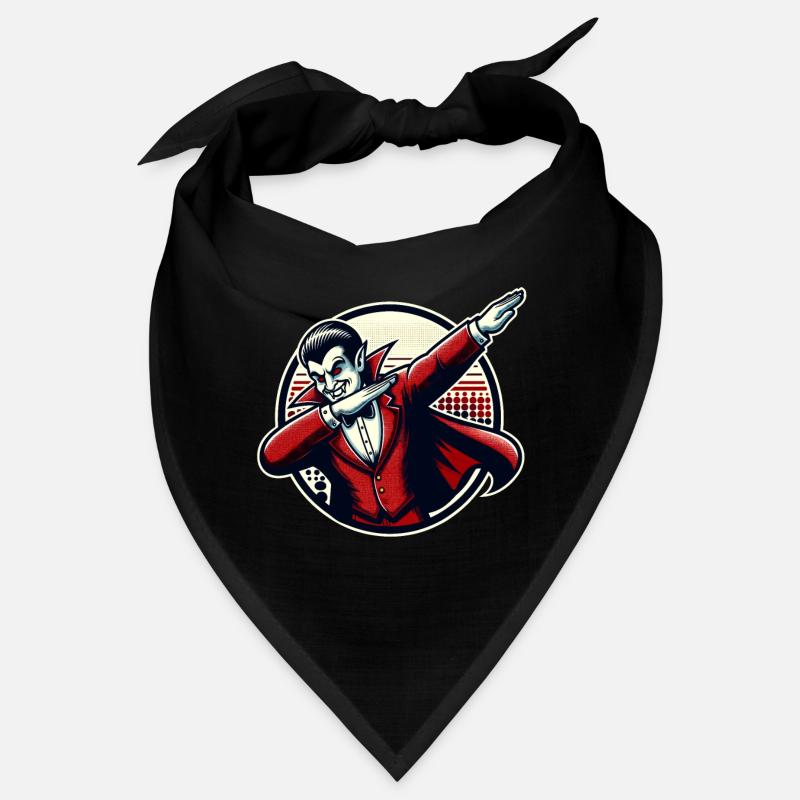 Dabbing Vampire Funny Dabbing Design Halloween Bandana