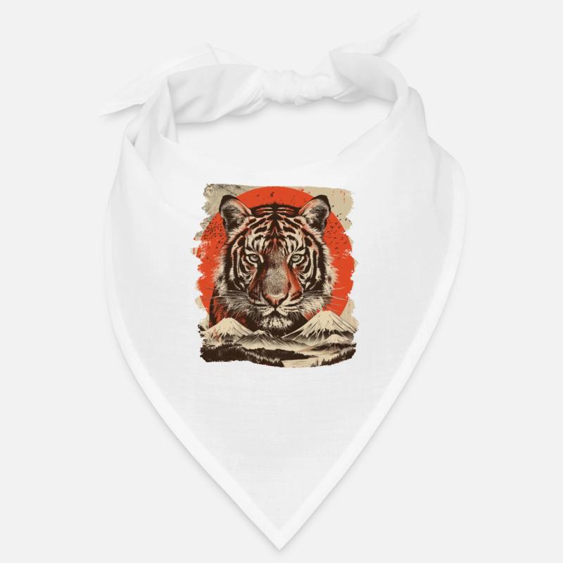 80s Retro Japanese Tiger Bandana