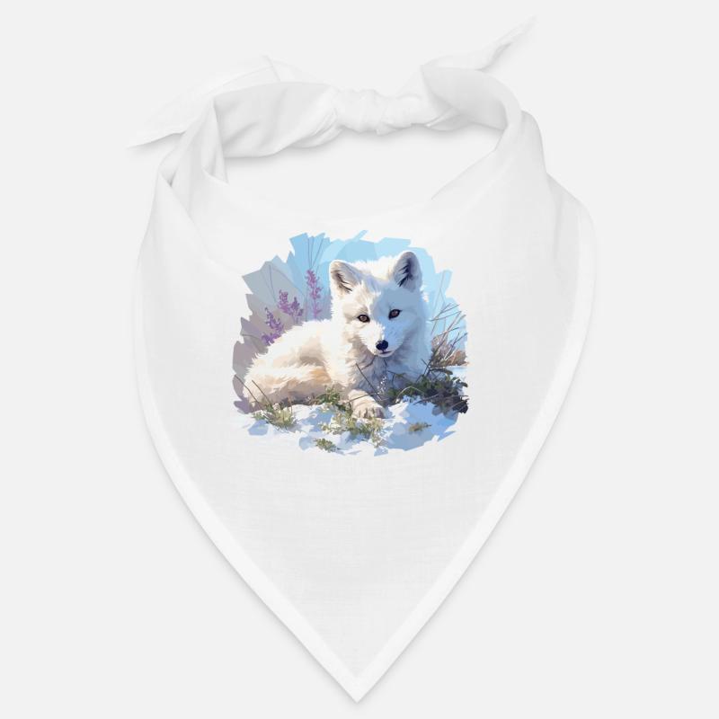 Arctic Fox Polarfüchse Polarfuchs - Bandana - Weiß