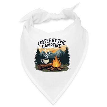 KAFFEE AM LAGERFEUER - Bandana - Weiß - Vorne