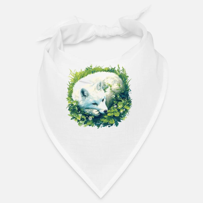 Arctic Fox Polarfüchse Polarfuchs - Bandana - Weiß