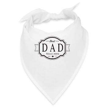 Bester Papa seit 2003 - Bandana - Weiß - Vorne