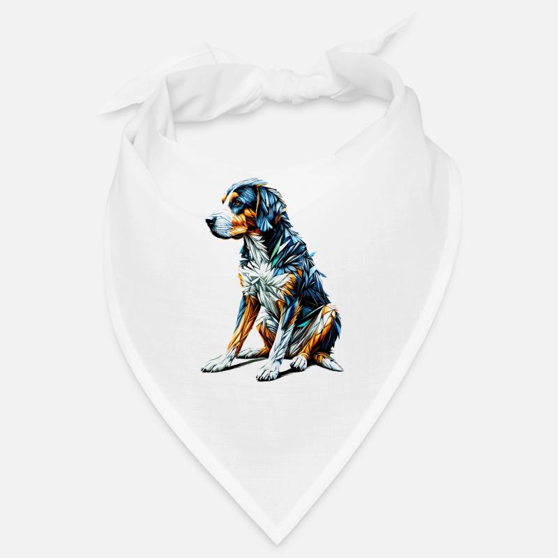 Polygon Art Schweizer Windhund Bandana