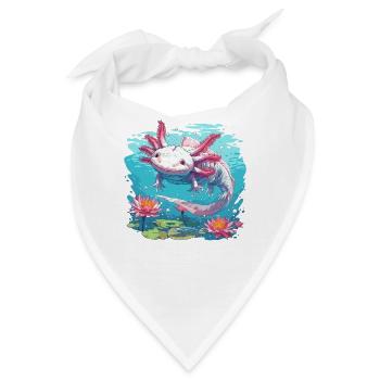 Axolotl - Bandana - Weiß - Vorne