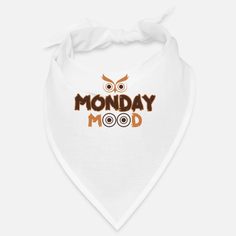 Monday Mood, Eule, Statement funny Montags Montag Bandana