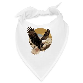 Bald Eagle Weißkopfseeadler - Bandana - Weiß - Vorne