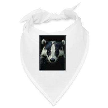 Badger Dachse Dachs - Bandana - Weiß - Vorne