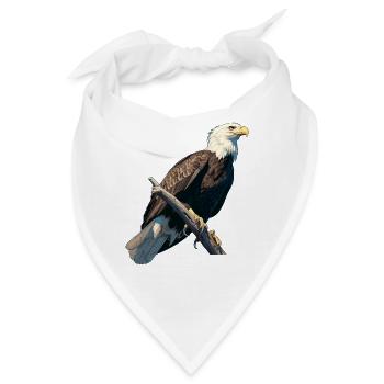 Bald Eagle Weißkopfseeadler - Bandana - Weiß - Vorne