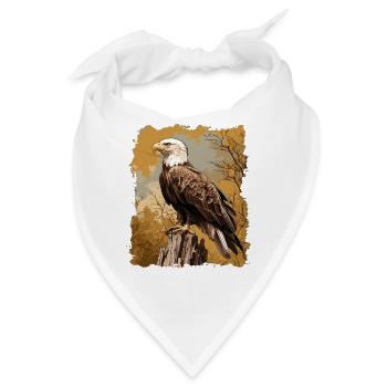 Bald Eagle Weißkopfseeadler - Bandana - Weiß - Vorne