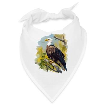 Bald Eagle Weißkopfseeadler - Bandana - Weiß - Vorne