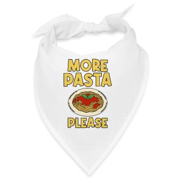 More Pasta Please 2 - Bandana - Weiß - Vorne