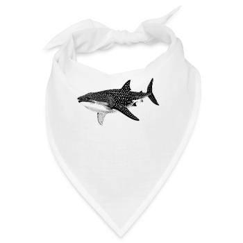 Whale Shark Walhaie Walhai - Bandana - Weiß - Vorne