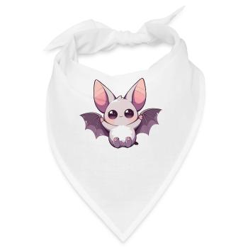 Bat Fledermäuse Fledermaus - Bandana - Weiß - Vorne