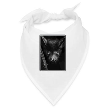 Bat Fledermäuse Fledermaus - Bandana - Weiß - Vorne