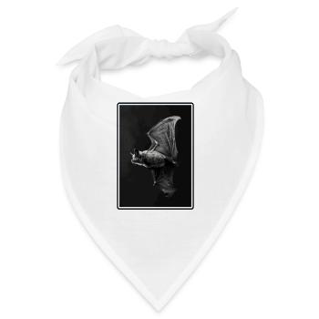 Bat Fledermäuse Fledermaus - Bandana - Weiß - Vorne