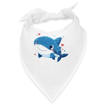 Whale Shark Walhaie Walhai - Bandana - Weiß - Vorne