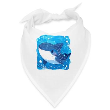 Whale Shark Walhaie Walhai - Bandana - Weiß - Vorne
