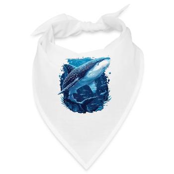 Whale Shark Walhaie Walhai - Bandana - Weiß - Vorne