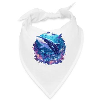 Whale Shark Walhaie Walhai - Bandana - Weiß - Vorne
