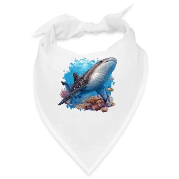 Whale Shark Walhaie Walhai - Bandana - Weiß - Vorne