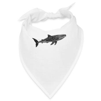 Whale Shark Walhaie Walhai - Bandana - Weiß - Vorne