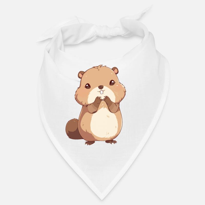 Beaver Biber Bandana