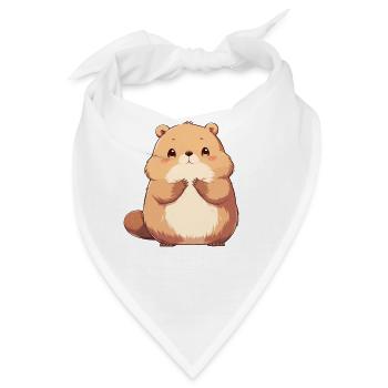 Beaver Biber - Bandana - Weiß - Vorne