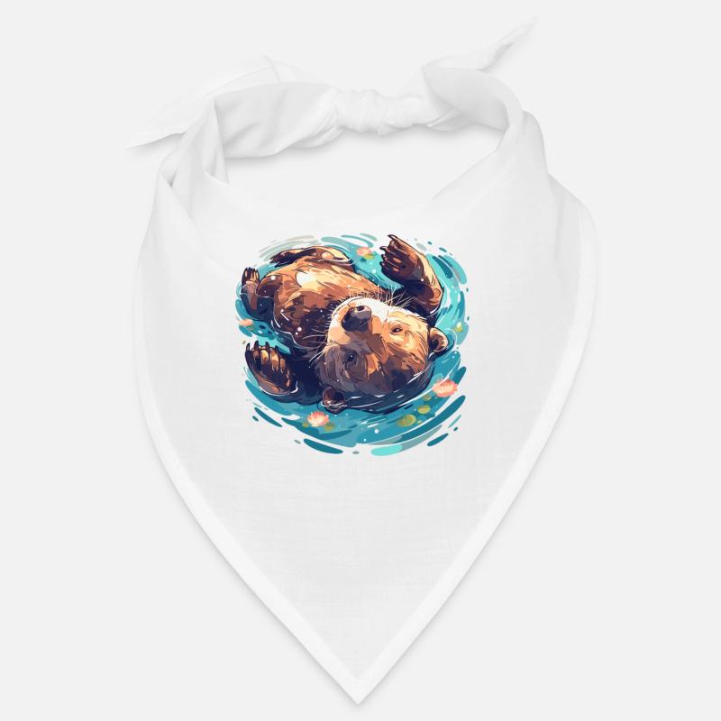 Beaver Biber Bandana