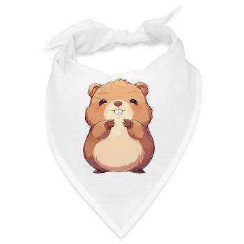 Beaver Biber - Bandana - Weiß - Vorne