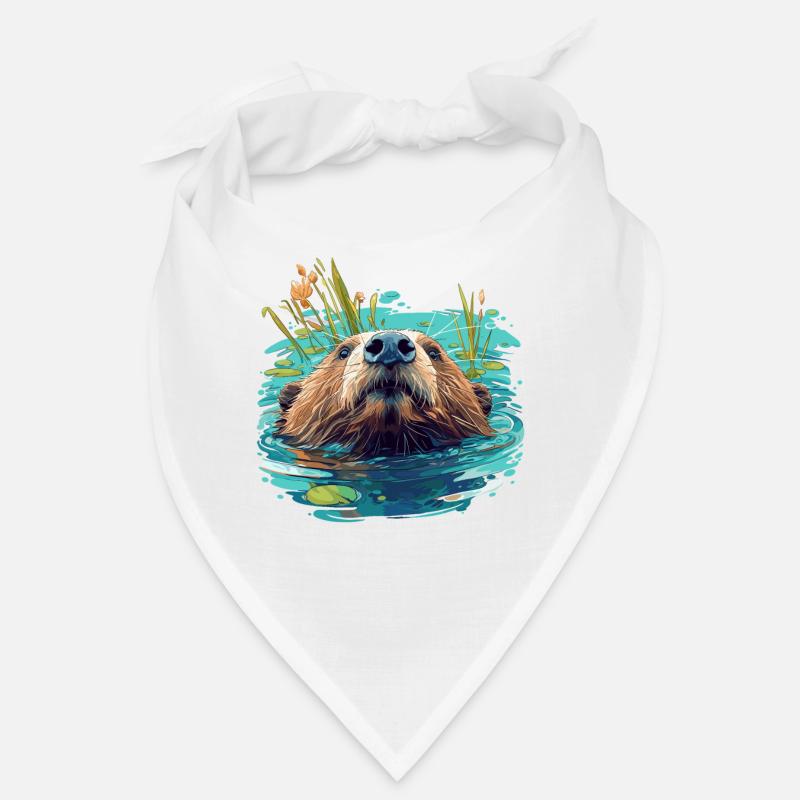 Beaver Biber Bandana