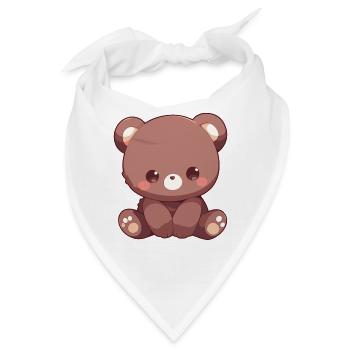 Bear Bären Bär - Bandana - Weiß - Vorne