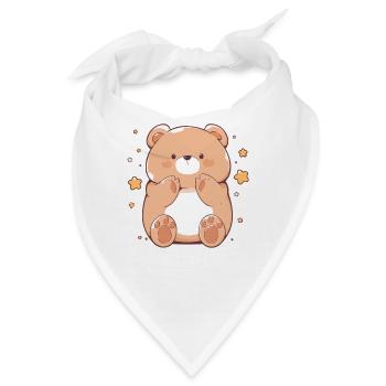Bear Bären Bär - Bandana - Weiß - Vorne