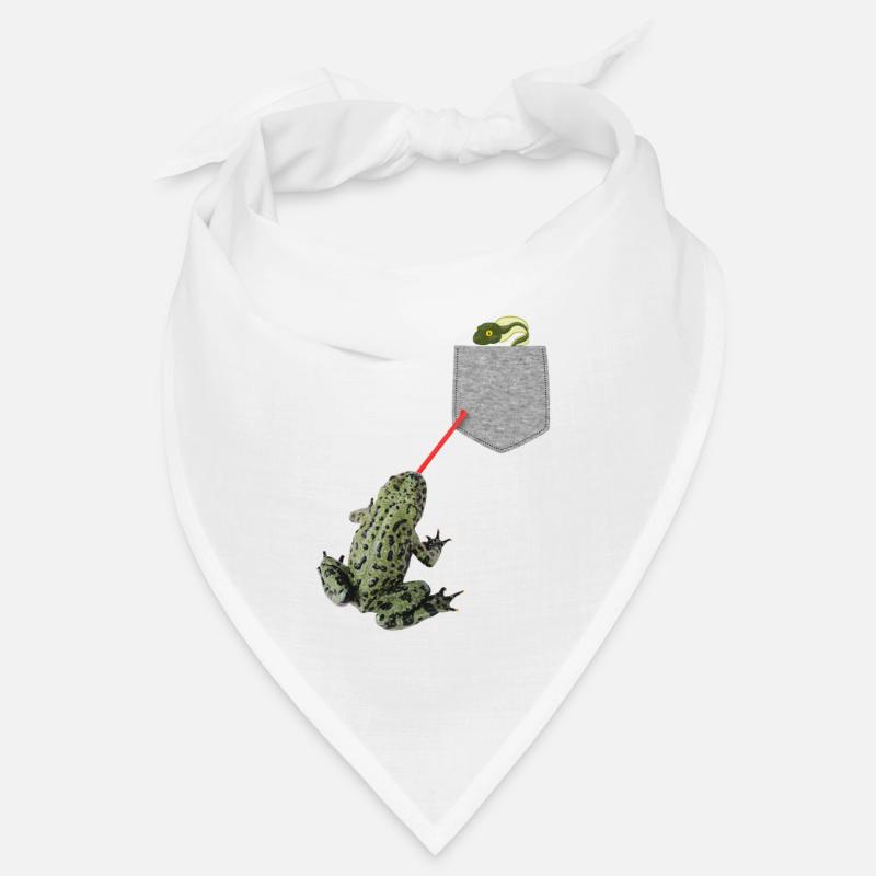 Froschzunge, die nach Kaulquappe in Ihrer Tasche greift Bandana