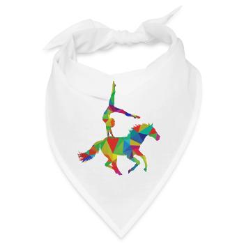 Voltigieren - Bandana - Weiß - Vorne