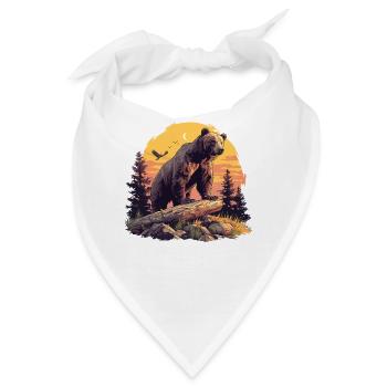 Bear Bären Bär - Bandana - Weiß - Vorne