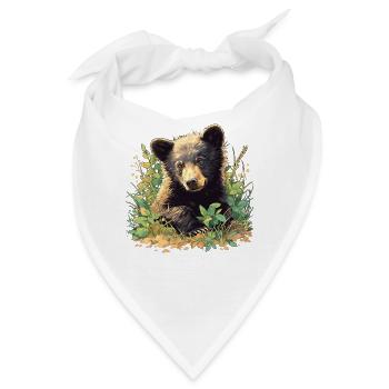 Bear Bären Bär - Bandana - Weiß - Vorne