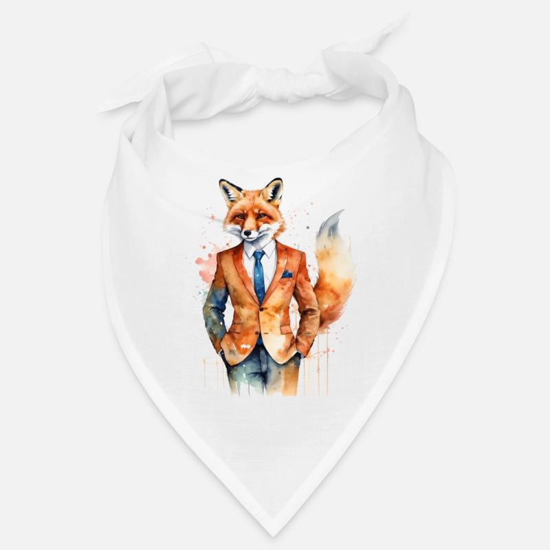 Fuchs Anzug Bunt Tier Design Print Bandana