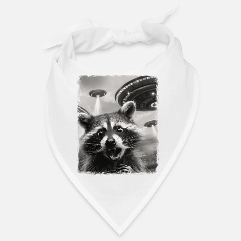 Waschbär Opossum Straße Katze UFO Alien Außerirdis Bandana