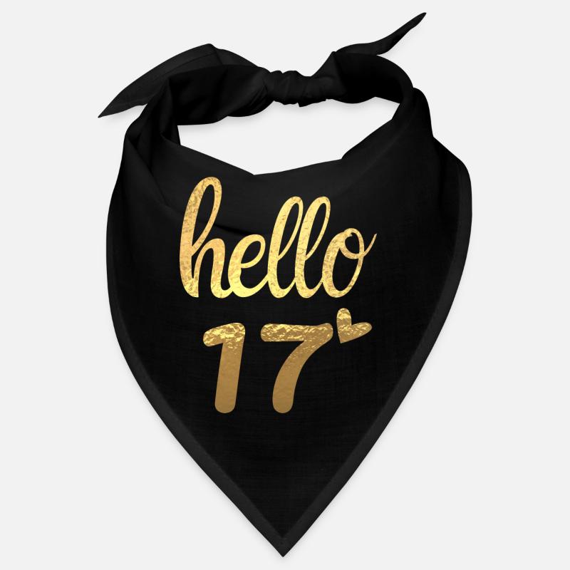 Hello 17 doré Bandana