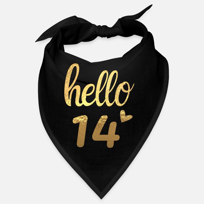 Hello 14 doré Bandana