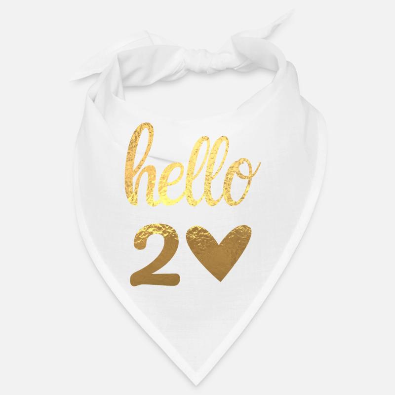 Hello 20 doré Bandana