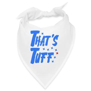 mutig blau rot - Bandana - Weiß - Vorne
