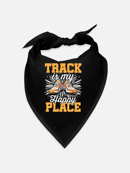 Leichtathletik Leichtathletikspiele - Bandana - Schwarz - Vorne